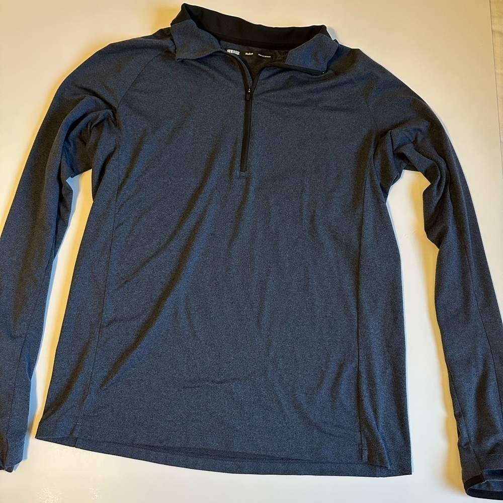 REI Blue Lightweight Quarter Zip Jacket